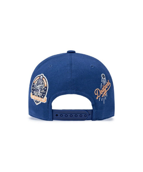 SIGNATURE ALL-OVER PATCH STRUCTURED BALL CAP LA #KARINA同款! - 5 COLORS BLUE