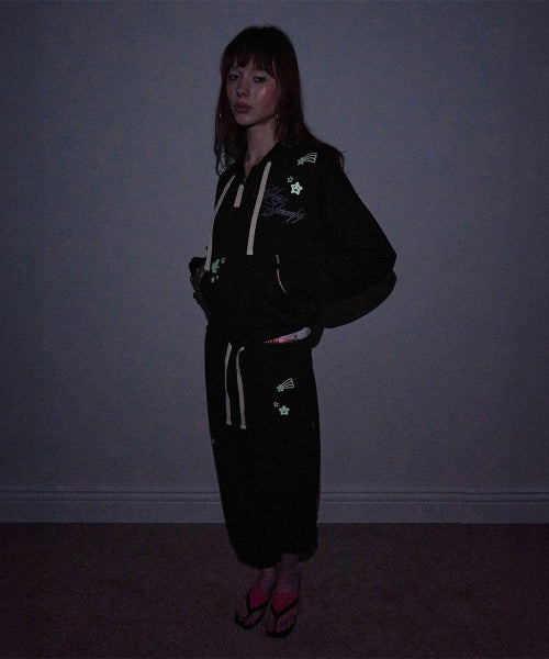 GLOW IN THE DARK SWEATPANTS - 2 COLORS BLACK