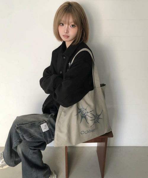 BASIC SHOULDER BAG UNISEX - 3 COLORS BLACK