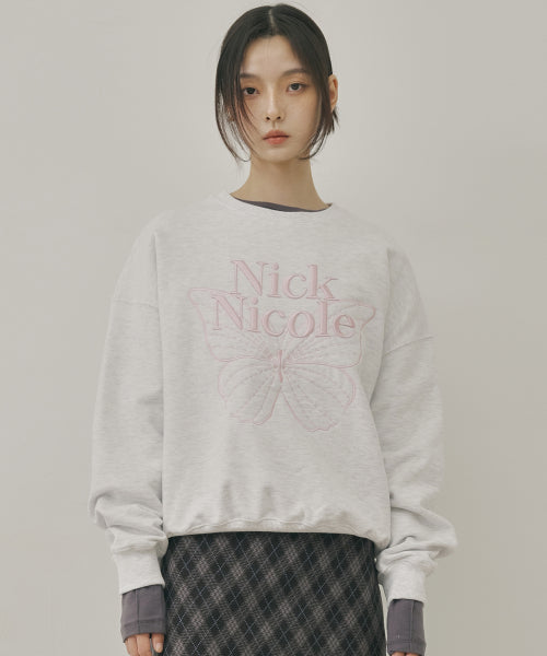VOLUME BUTTERFLY SIGNATURE SWEATSHIRT #徐睿知同款! - 10 COLORS PINK