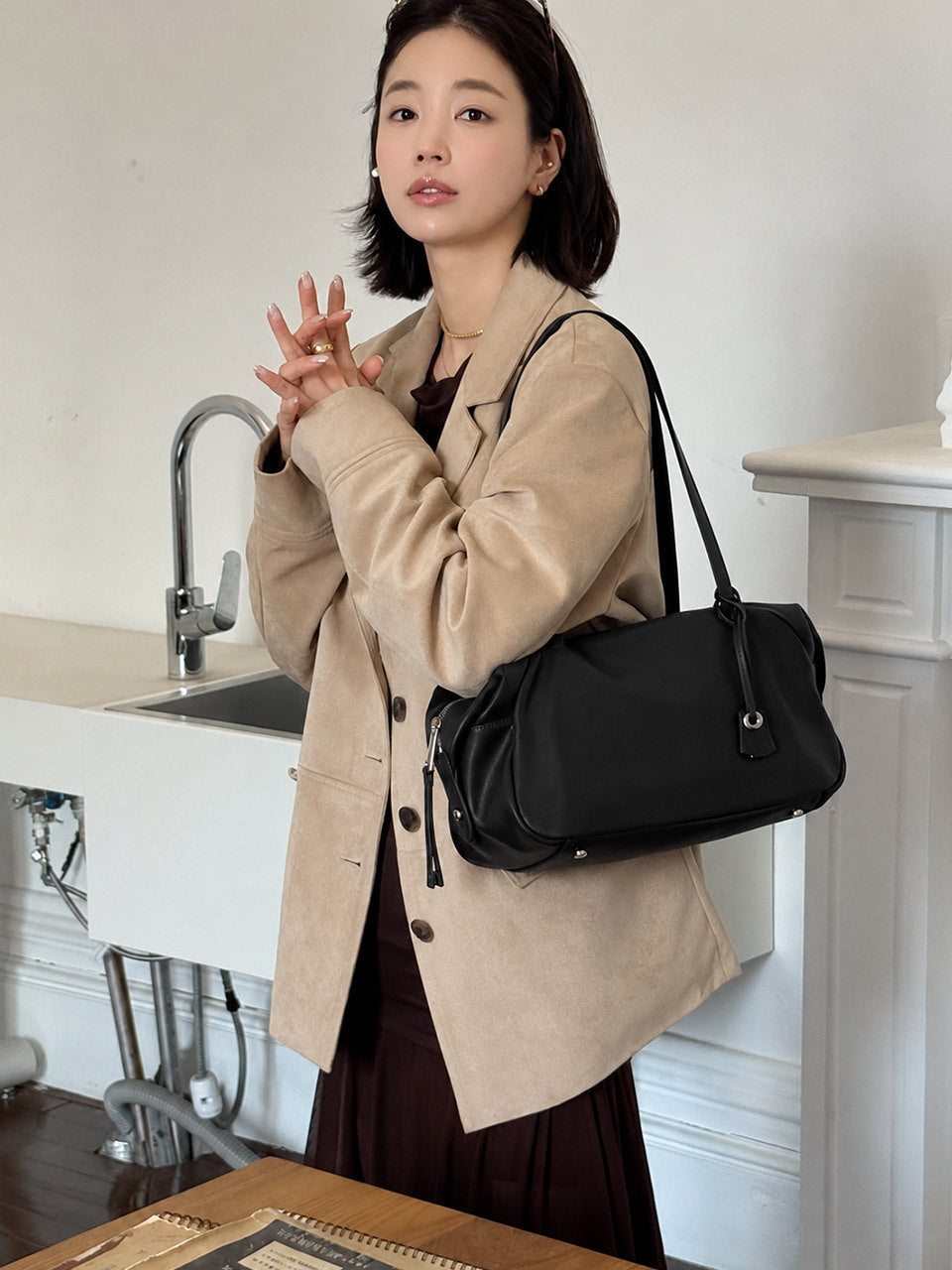 ELVA SHOULDER BAG BLACK