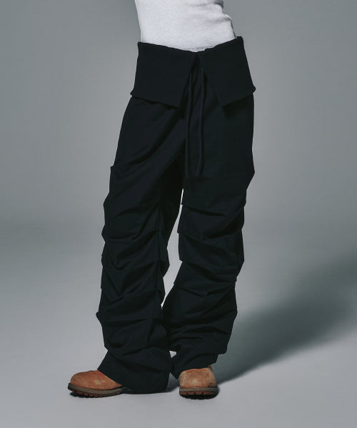 TUCK PANTS BLACK - 2 COLORS