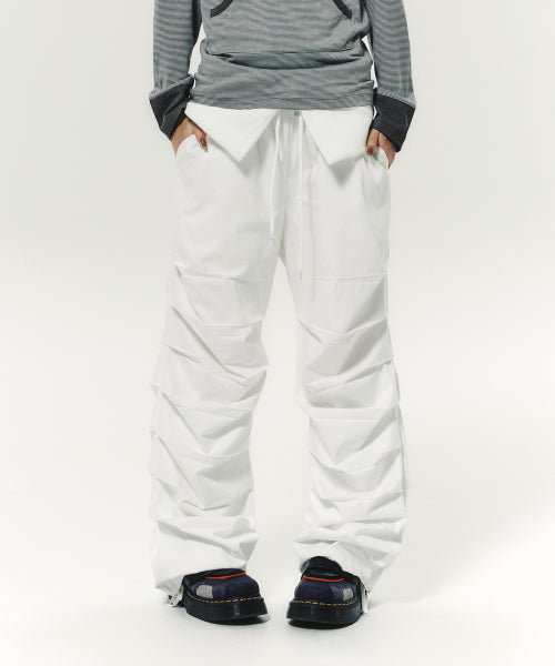 TUCK PANTS BLACK - 2 COLORS