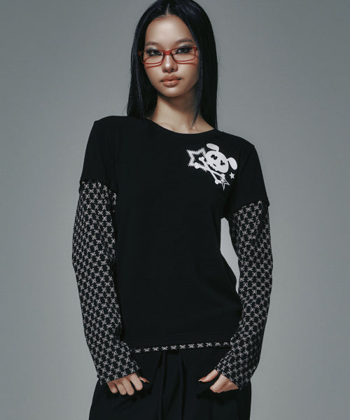 SKULL L/S BLACK - 2 COLORS