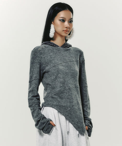HOOD LONG SLEEVE BLACK - 2 COLORS