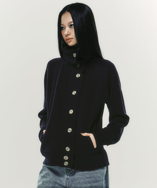 BUTTON UP CARDIGAN NAVY - 2 COLORS