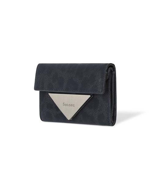 TRIANGLE DOCO WALLET LEOPARD - 3 COLORS NAVY