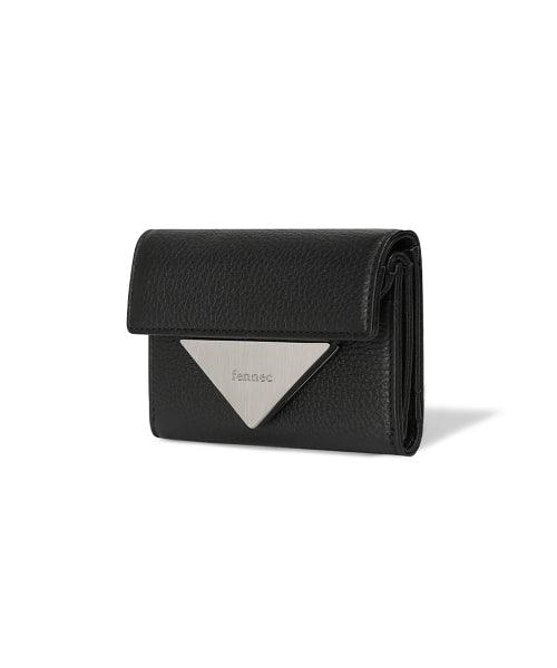 TRIANGLE DOCO WALLET LEOPARD - 3 COLORS BLACK