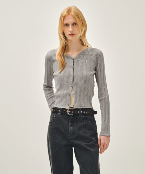 W EYELET BUCKLE BELT - 2 COLORS BROWN