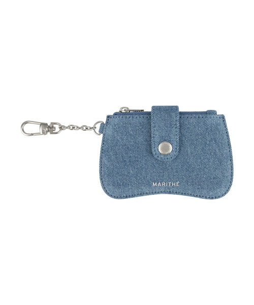 REGULAR LOGO PEANUT KEYRING WALLET - 3 COLORS BLUE