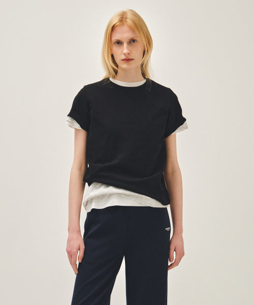 W 3PACK CIRCLE LOGO TEE - 2 COLORS AS SHOWN