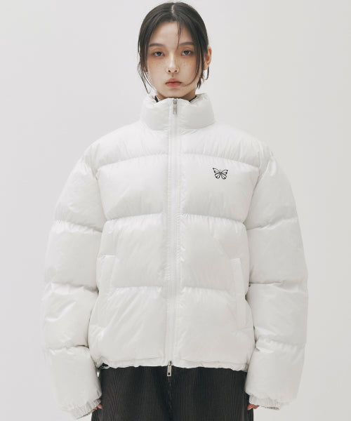 NICOLE BUTTERFLY GLOSSY PUFFER PADDING #徐睿知同款! - 3 COLORS IVORY