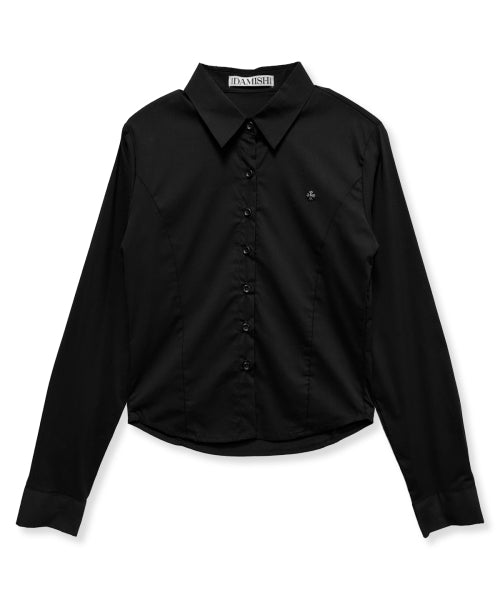 SLIM CROSS SHIRT - 2 COLORS BLACK