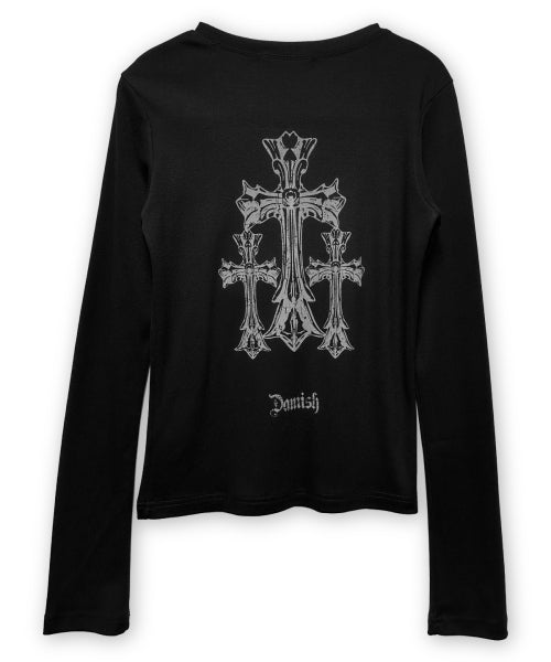 CROSS SLEEVE LONG - 2 COLORS BLACK