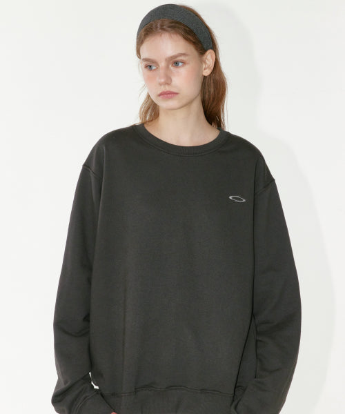 BASIC LOGO SWEATSHIRT CHARCOAL