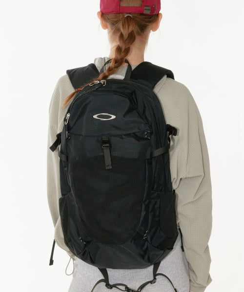 MESH BUCKLE BACKPACK - 3 COLORS BLACK