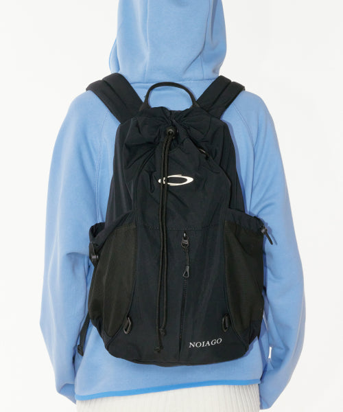 DRAWSTRING SYMBOL BACKPACK - 2 COLORS BLACK
