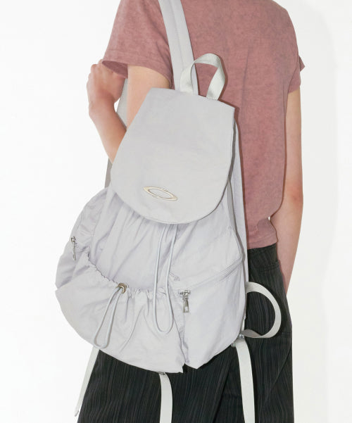 STRING FLAP BACKPACK - 3 COLORS LIGHT GREY