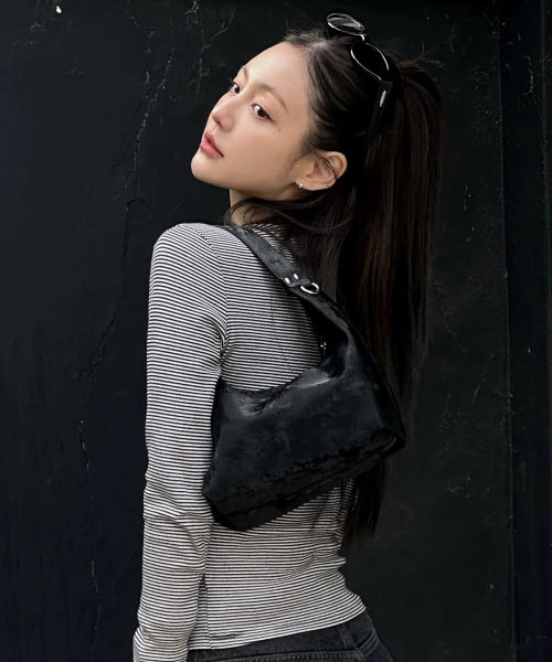 KAIN MINI HOBO BAG - 3 COLORS BLACK