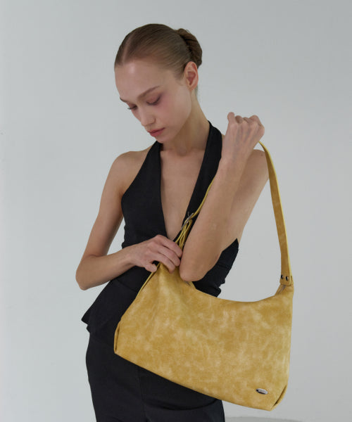 DAVE EYELET HOBO BAG - 3 COLORS BUTTER YELLOW