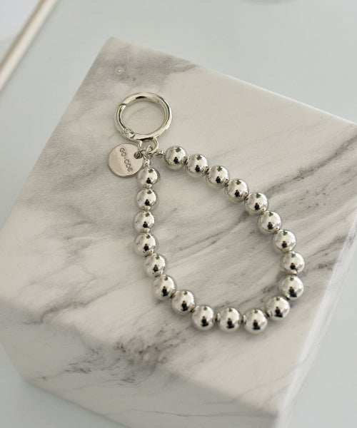 DROP KEYRING SILVER