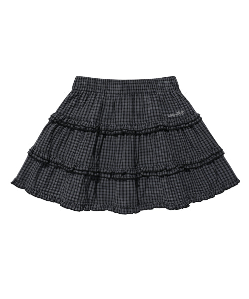 RUFFLE MINI SKIRT #GISELLE同款! - 2 COLORS BLACK