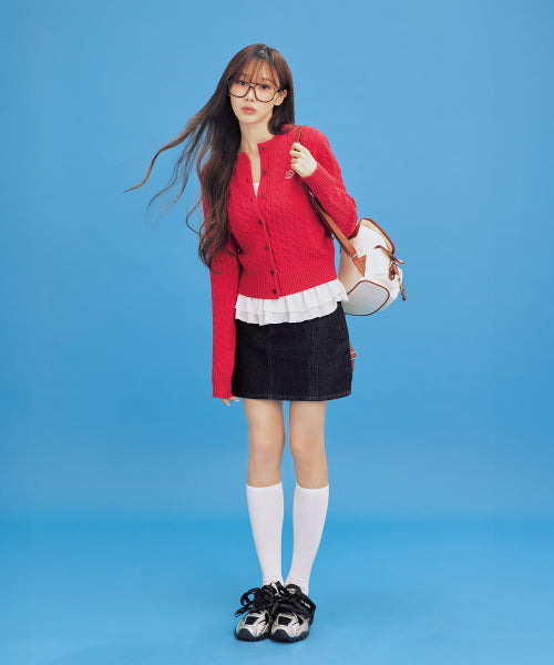 DENIM MINI SKIRT #GISELLE同款! - 2 COLORS INDIGO