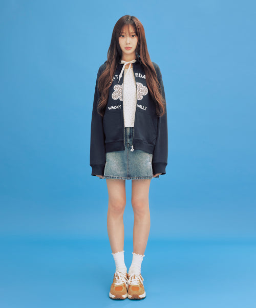 DENIM MINI SKIRT #GISELLE同款! - 2 COLORS BLUE