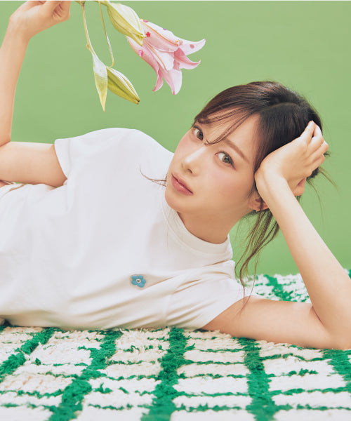 LILY CROP SHORT SLEEVE T-SHIRT #GISELLE同款! - 2 COLORS WHITE