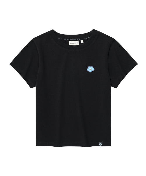 LILY CROP SHORT SLEEVE T-SHIRT #GISELLE同款! - 2 COLORS BLACK