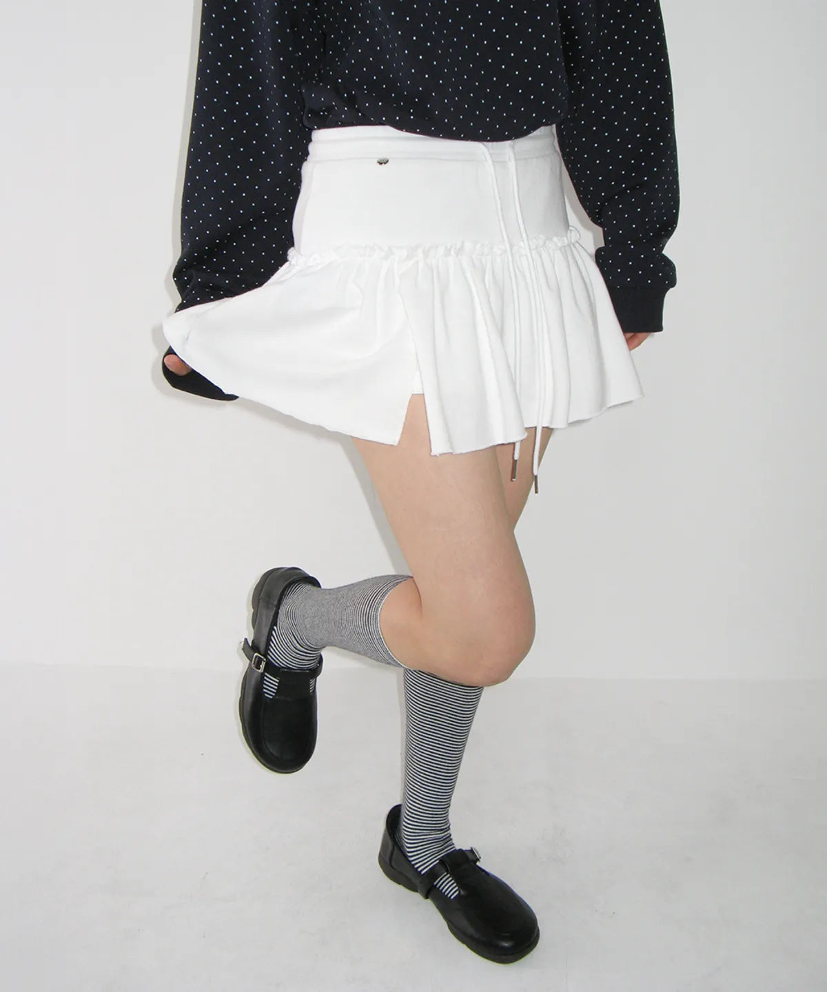 SOFT SHIRRING PANTSKIRT - 3 colors