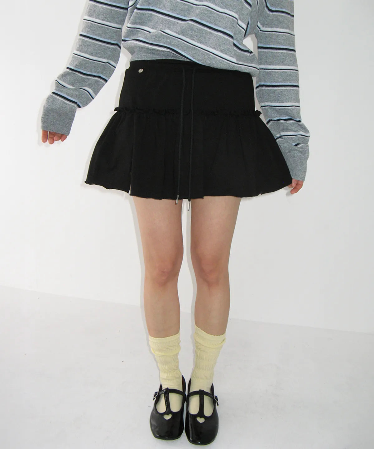 SOFT SHIRRING PANTSKIRT - 3 colors