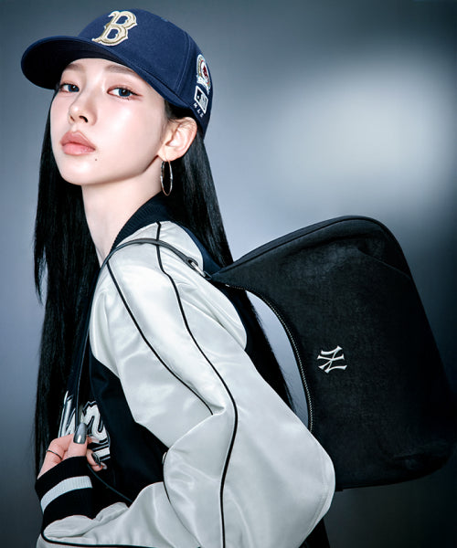 BASIC VINTAGE NYLON HOBO BAG NY #KARINA同款! - 2 COLORS BLACK