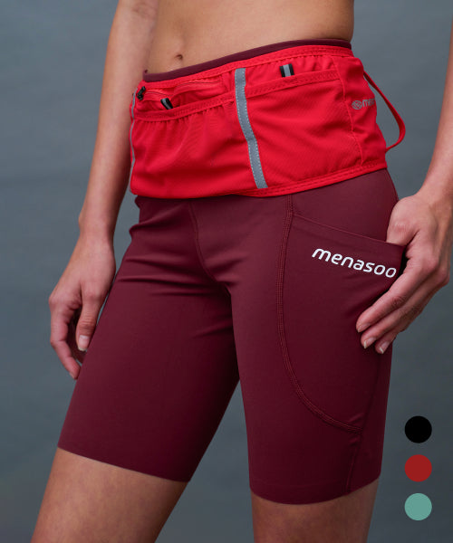 LINE 5 LEGGINGS SHORTS - 3 COLORS BLACK