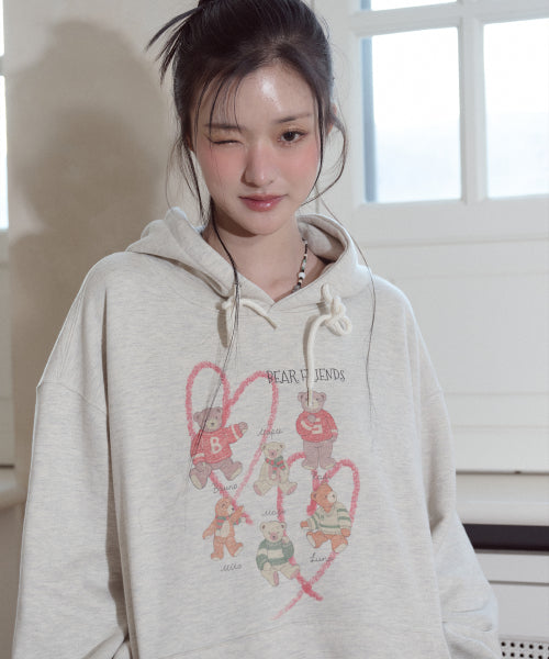 DTP BEAR HOODIE AS SHOWN