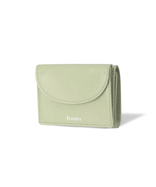 CRINKLE HALFMOON MINI WALLET PISTACHIO AS SHOWN