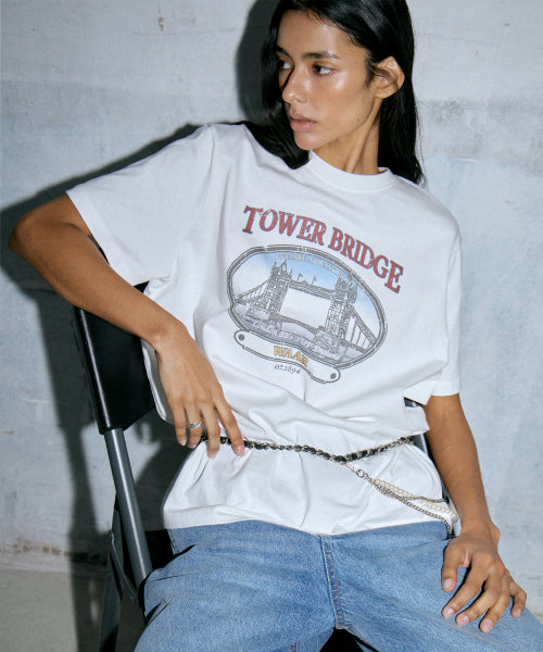 WT-56 BRIDGE GRAPHIC TEE - 2 COLORS CHARCOAL