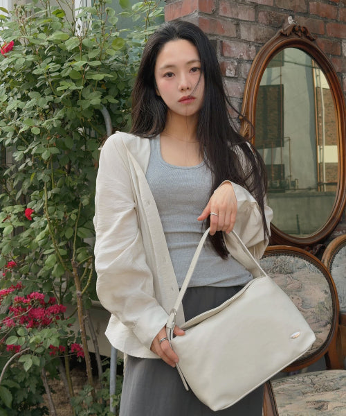 EVELYN SHOULDER BAG - 4 COLORS CREAM WHITE