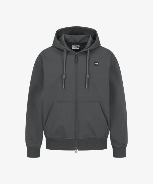 WHITE LABEL HOODIE ZIP-UP CHARCOAL GREY