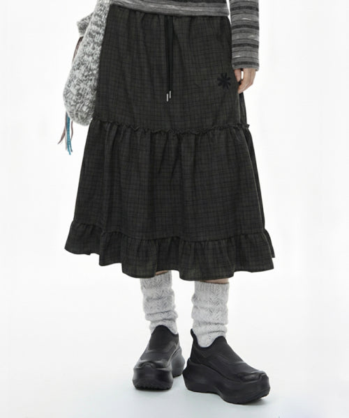 TEE SKIRT LONG - 2 COLORS BLACK