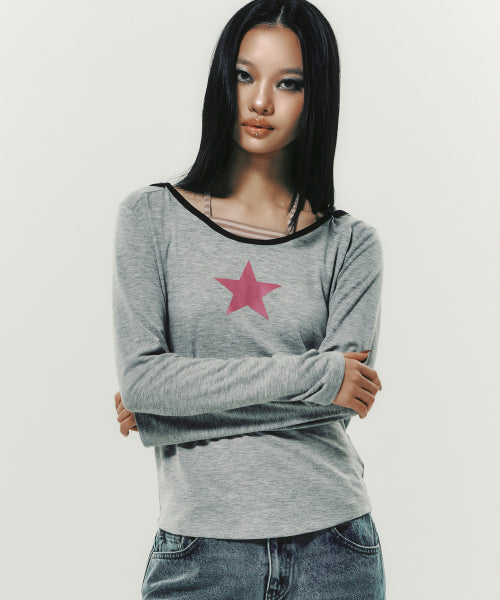 STRING TIED L/S BLACK - 2 COLORS