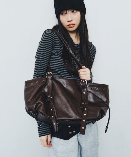 KIER SHOULDER BAG - 3 COLORS DARK BROWN
