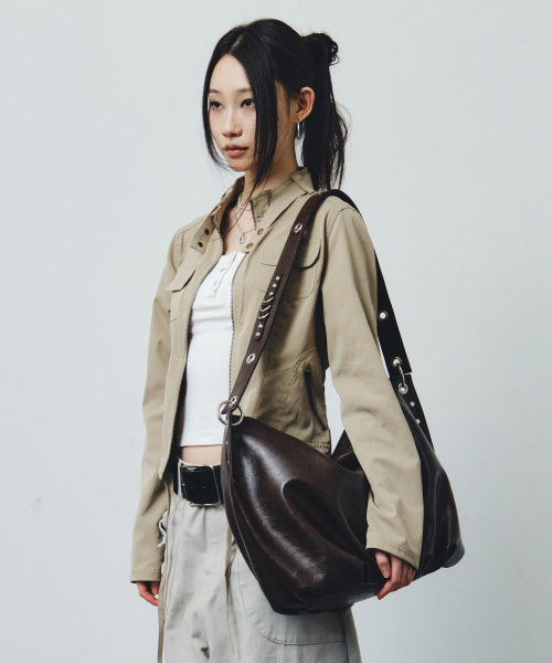 ORIN SHOULDER BAG - 3 COLORS DARK BROWN