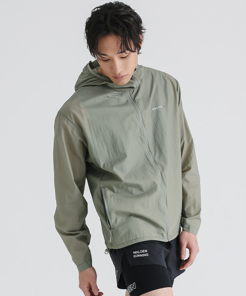 PACKABLE RUNNING WINDBREAKER JACKET KHAKI