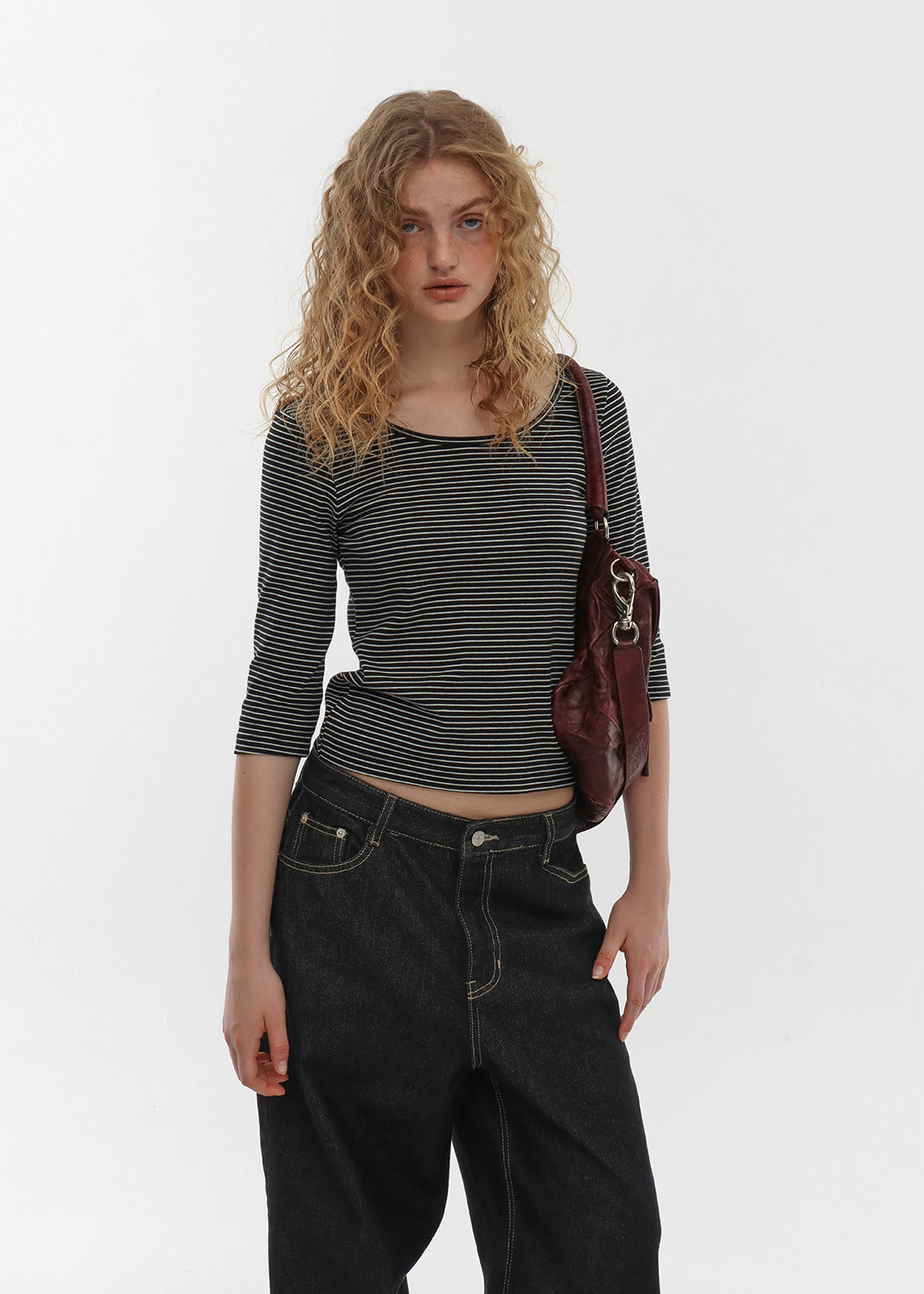 STANDARD U-NECK 3/4 SLEEVE TEE 6