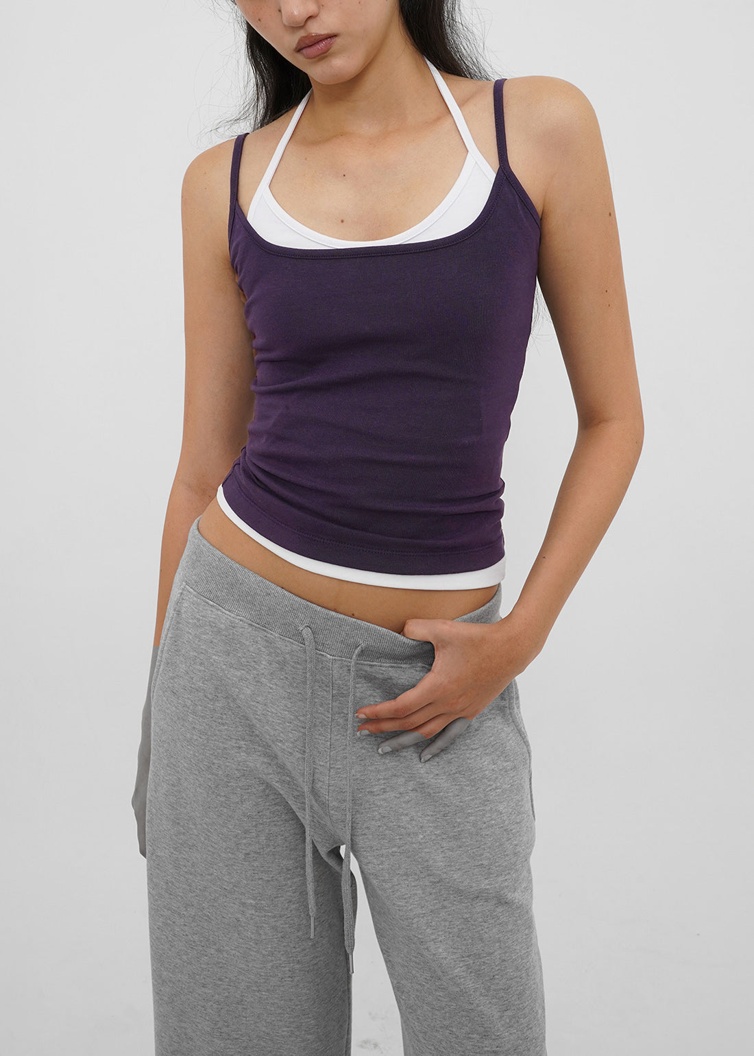STRETCH COTTON STRAP BASIC TANK 1
