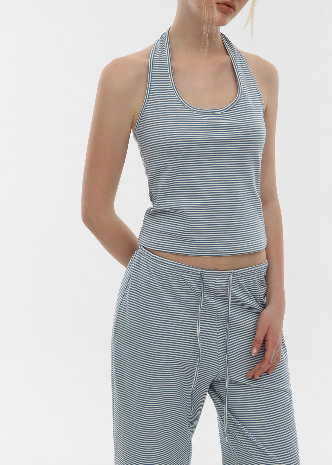 STRIPE HALTER TANK - 2 COLORS 4