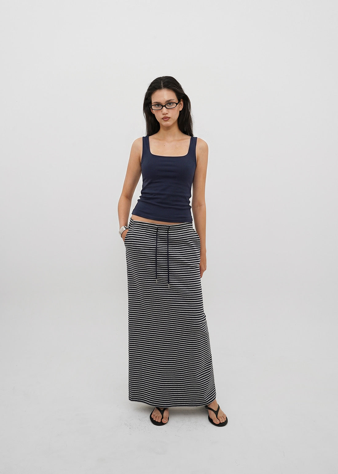 BASIC COTTON SPAN SQUARE NECK TANK 20