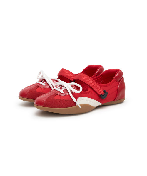 SPORTY MARY JANE SNEAKERS - 2 COLORS RED