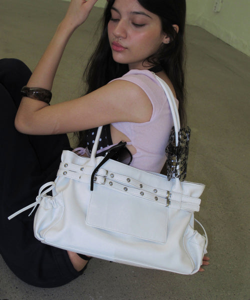 MEDIUM TOWN BELT BAG (CREAM) CREAM